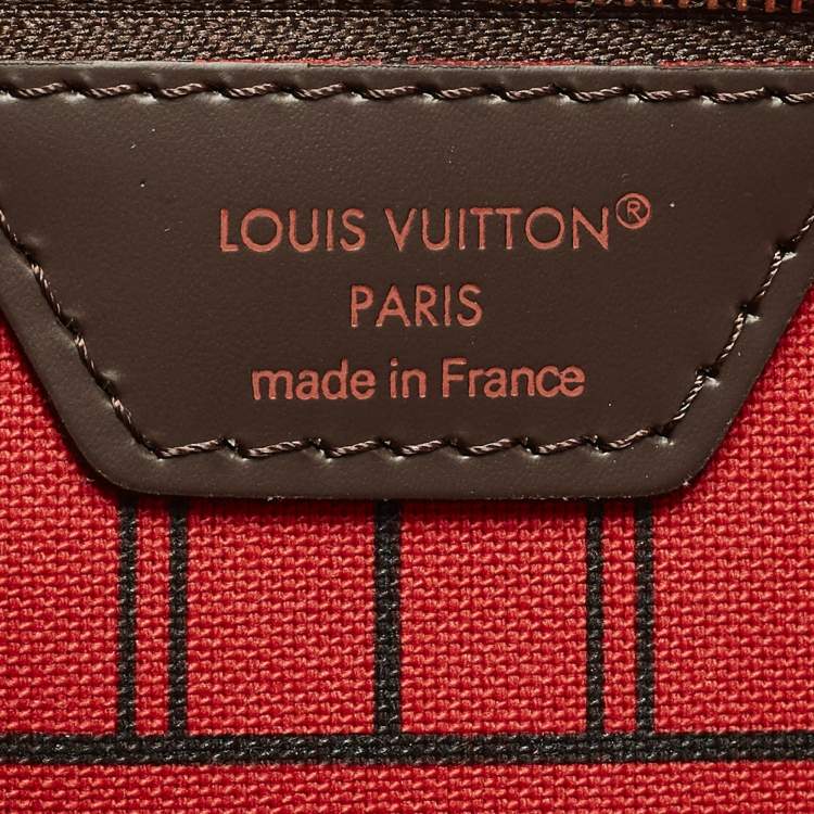 Pre Owned Louis Vuitton Neverfull PM Damier Ebene Canvas Bag