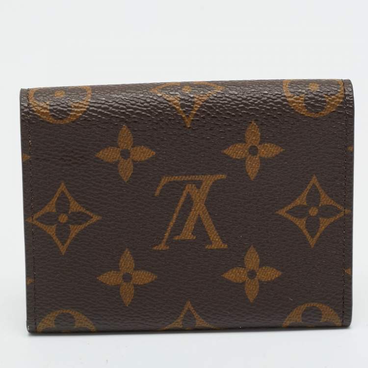 Pre Owned Louis Vuitton Monogram Canvas Envelope Business Card Holder