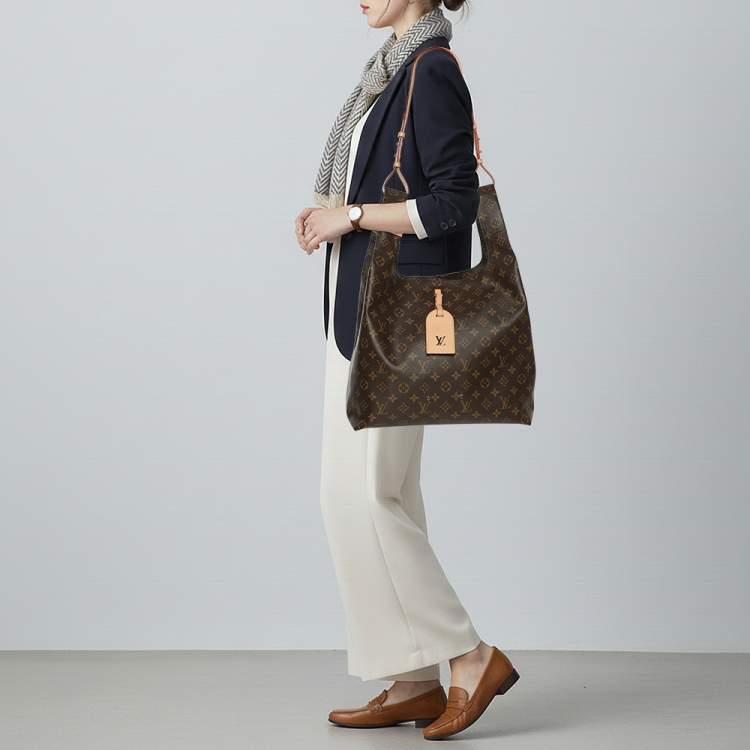 Pre Owned Louis Vuitton Atlantis GM Monogram Canvas Hobo