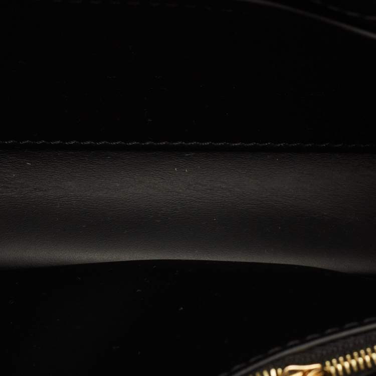 Pre Owned Louis Vuitton Capucines BB Black Taurillon Leather Top Handle Bag