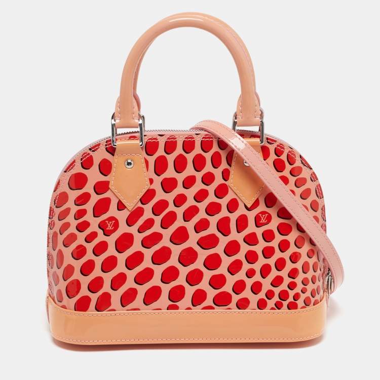Pre Owned Louis Vuitton Alma BB Sugar Poppy Jungle Monogram Vernis Bag