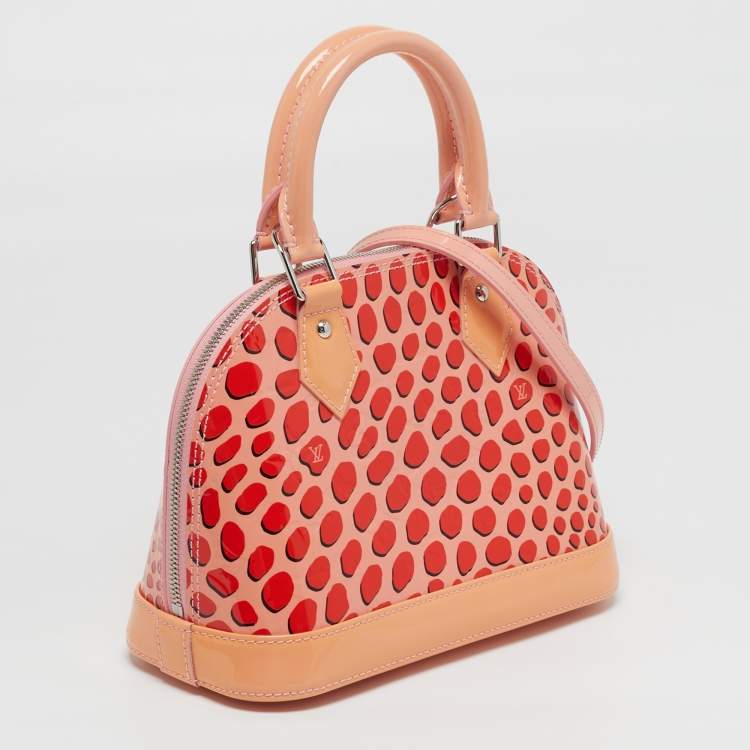 Pre Owned Louis Vuitton Alma BB Sugar Poppy Jungle Monogram Vernis Bag