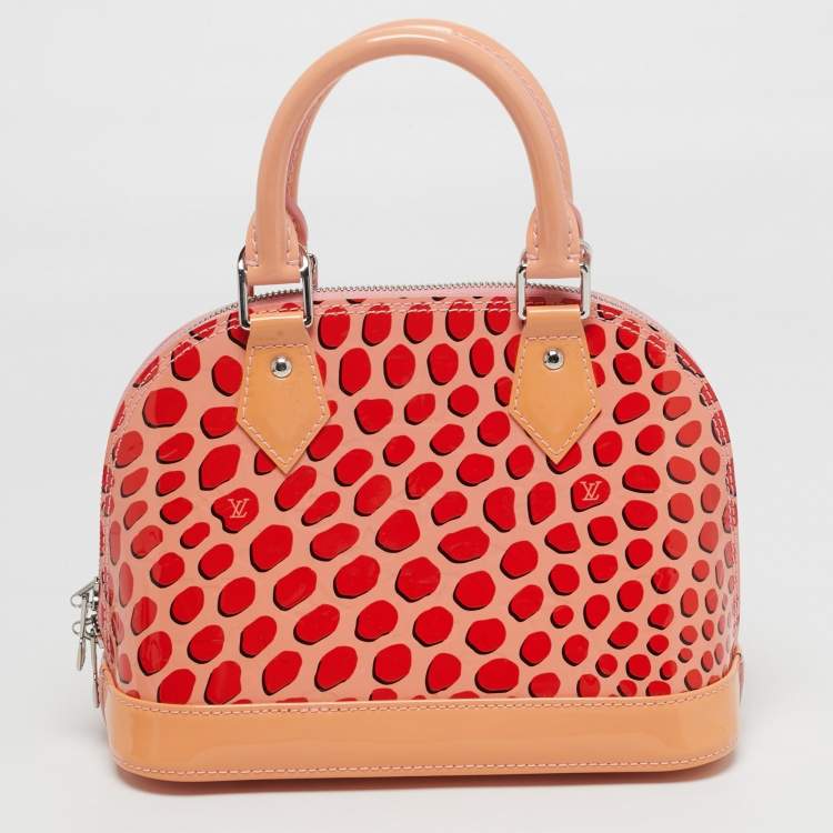 Pre Owned Louis Vuitton Alma BB Sugar Poppy Jungle Monogram Vernis Bag