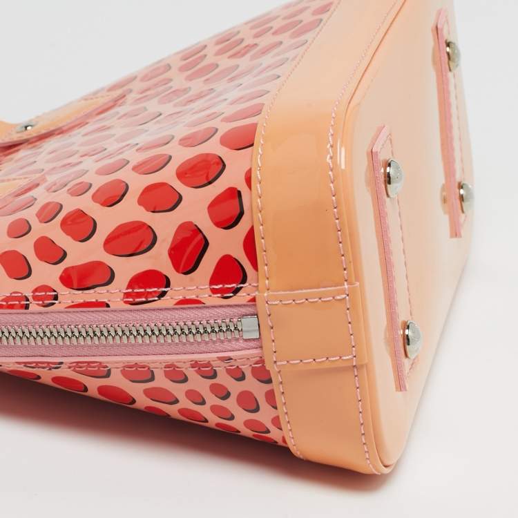 Pre Owned Louis Vuitton Alma BB Sugar Poppy Jungle Monogram Vernis Bag