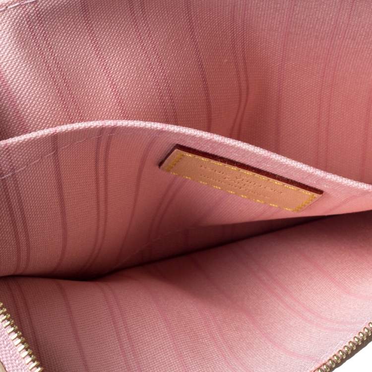 Louis Vuitton Single Large Size Pochette Kiriami Pouch in Monogram Canvas &  Ballerine Pink - SOLD