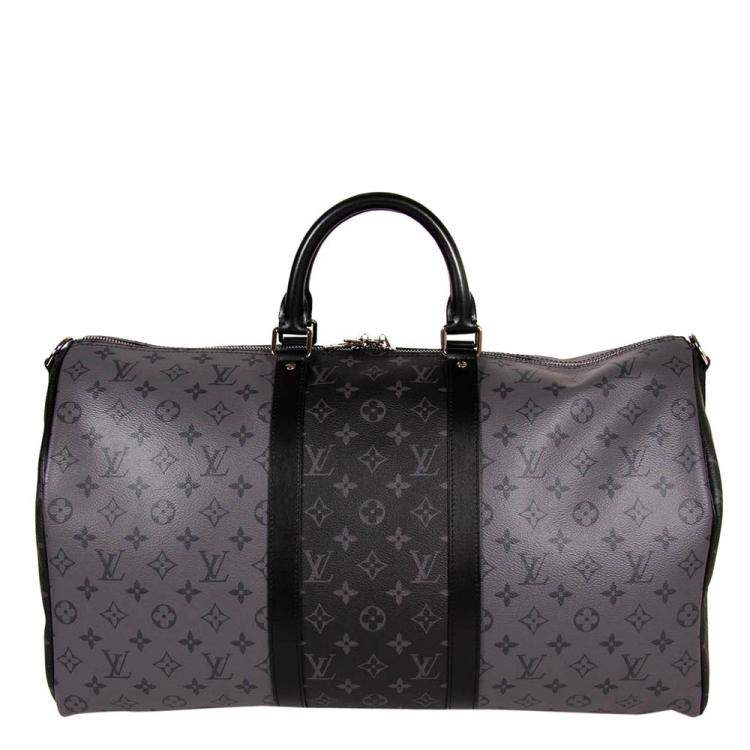 louis vuitton keepall monogram bandouliere 50 black