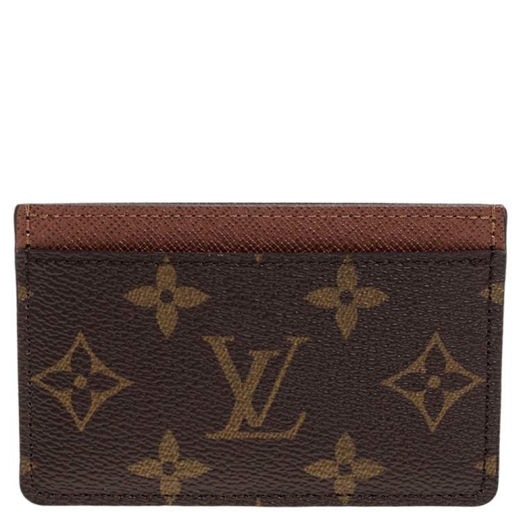 Pre Owned Louis Vuitton Monogram Canvas Card Holder 