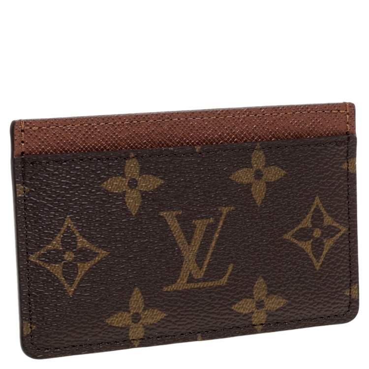 Pre Owned Louis Vuitton Monogram Canvas Card Holder 