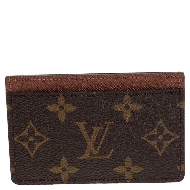 Pre Owned Louis Vuitton Monogram Canvas Card Holder 