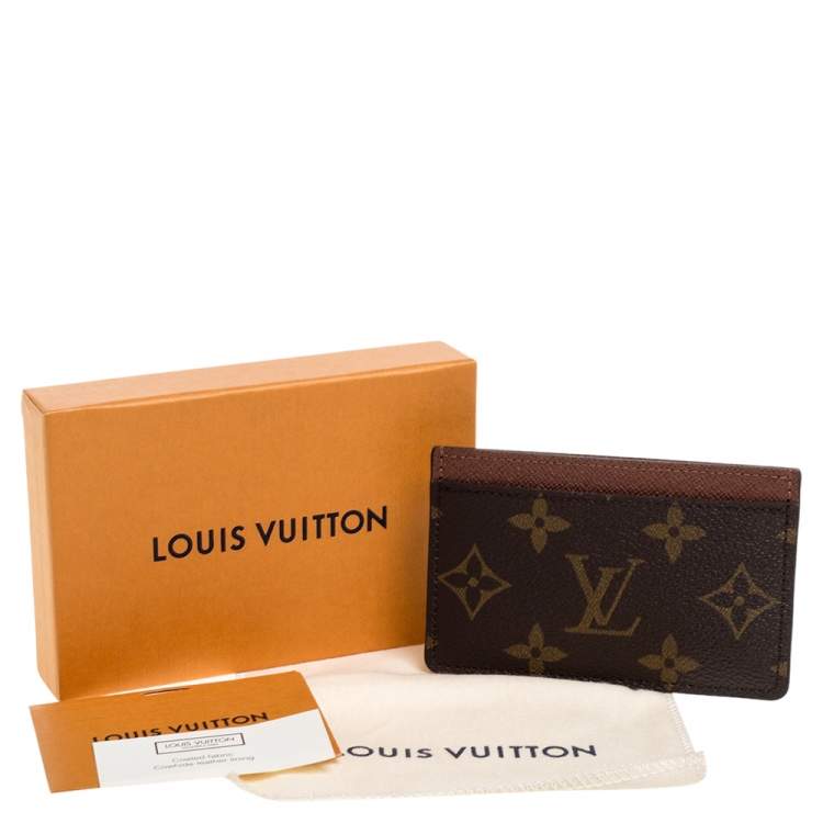 Pre Owned Louis Vuitton Monogram Canvas Card Holder 