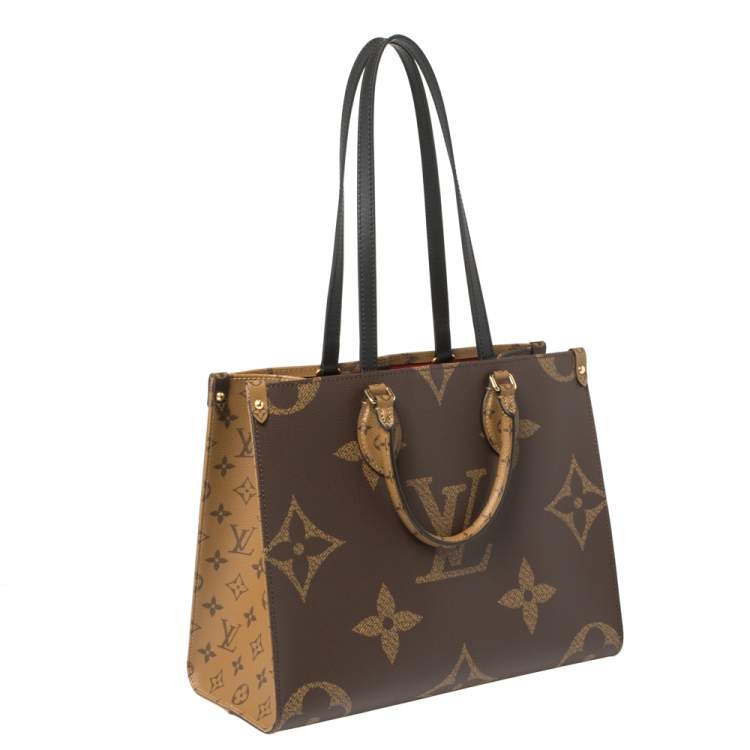 Pre Owned Louis Vuitton Reverse Monogram Canvas Giant Onthego MM Bag