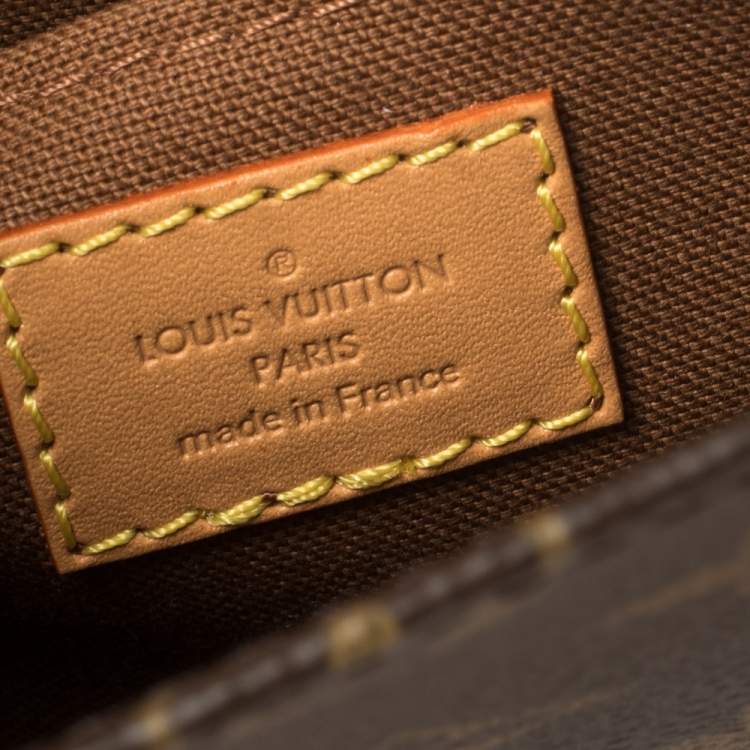 Pre Owned Louis Vuitton Monogram Canvas Petit Sac Plat Bag