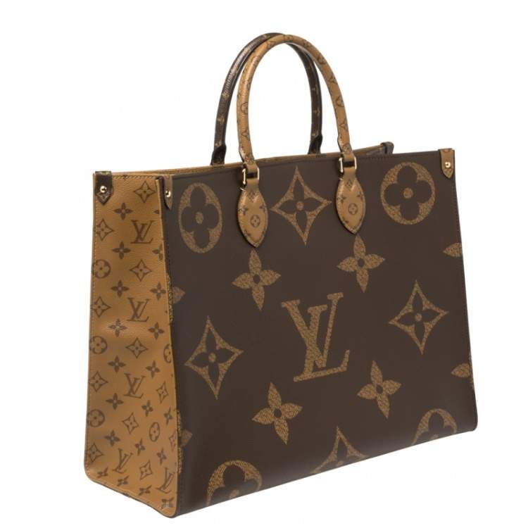 Pre Owned Louis Vuitton Reverse Monogram Canvas Giant Onthego GM Bag