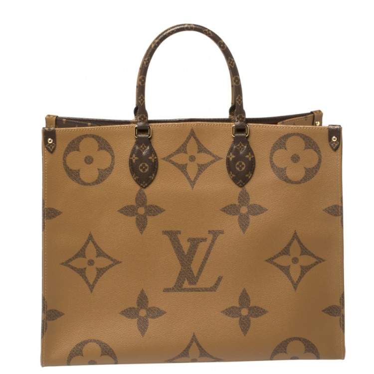 Pre Owned Louis Vuitton Reverse Monogram Canvas Giant Onthego GM Bag