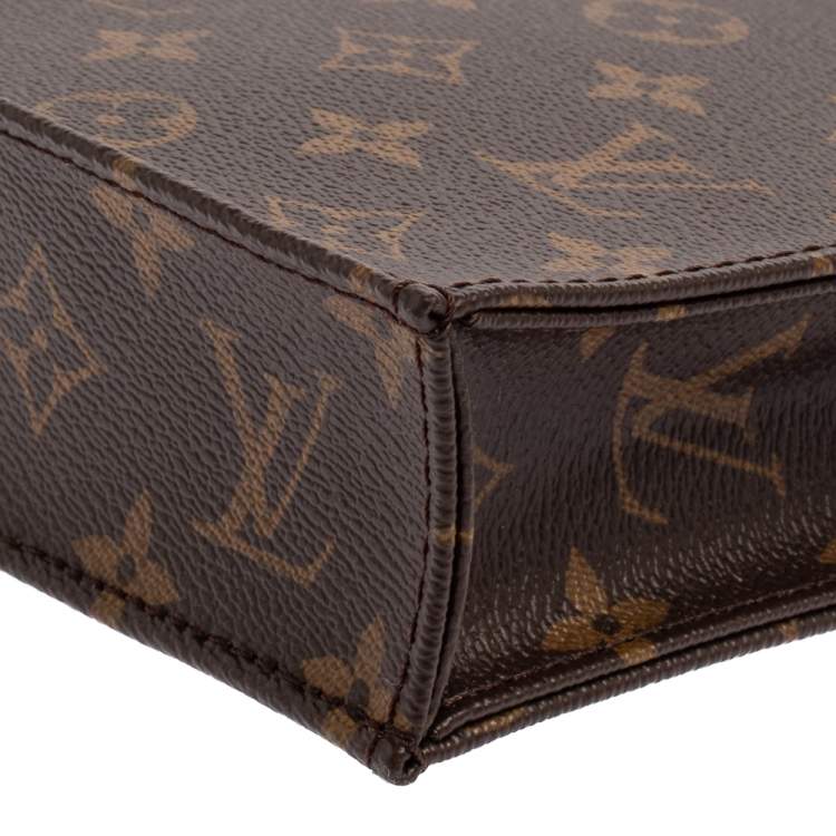 Pre Owned Louis Vuitton Monogram Canvas Petit Sac Plat Bag