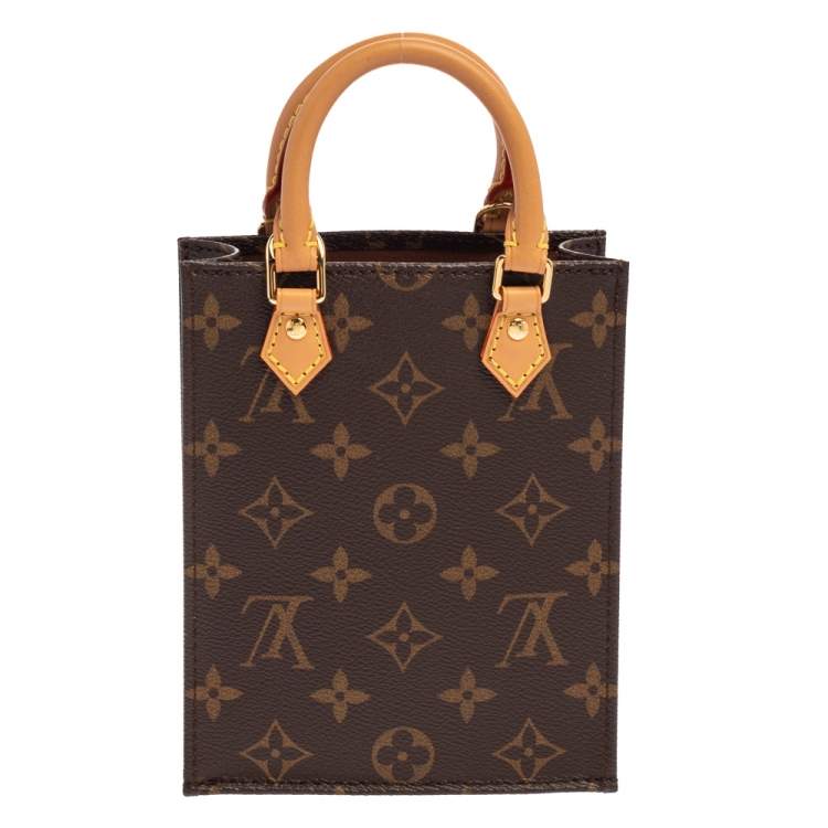Pre Owned Louis Vuitton Monogram Canvas Petit Sac Plat Bag