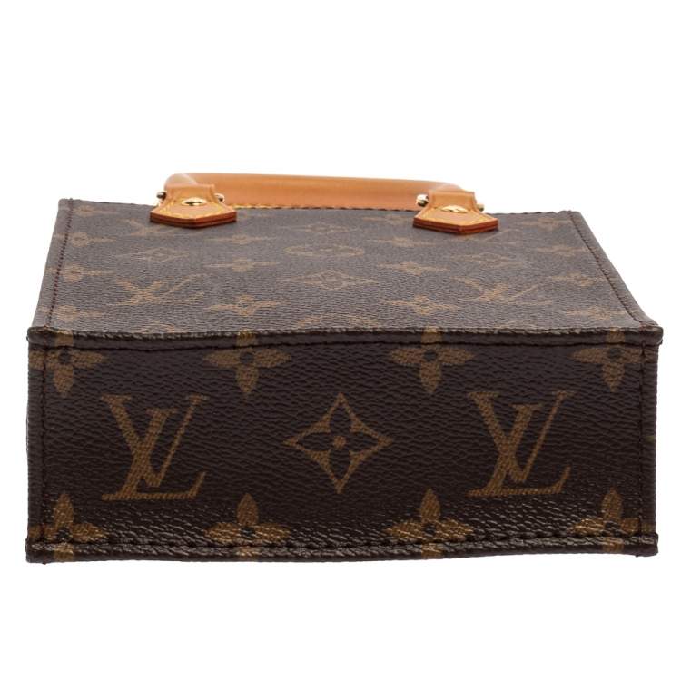 Pre Owned Louis Vuitton Monogram Canvas Petit Sac Plat Bag