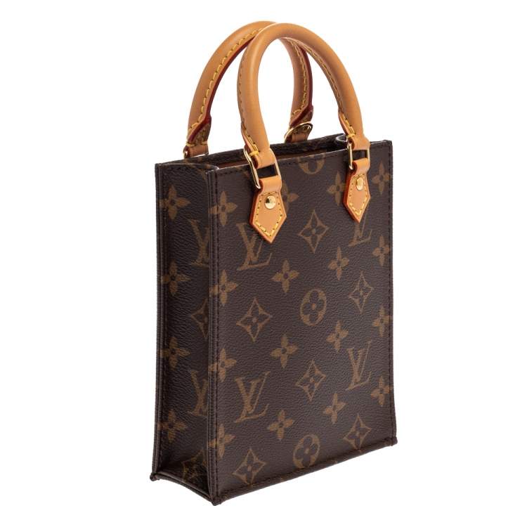 Pre Owned Louis Vuitton Monogram Canvas Petit Sac Plat Bag