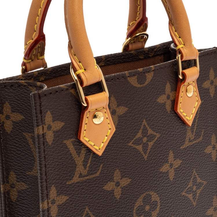 Pre Owned Louis Vuitton Monogram Canvas Petit Sac Plat Bag
