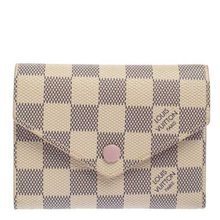 Victorine Wallet Damier Azur Canvas - Wallets and Small Leather