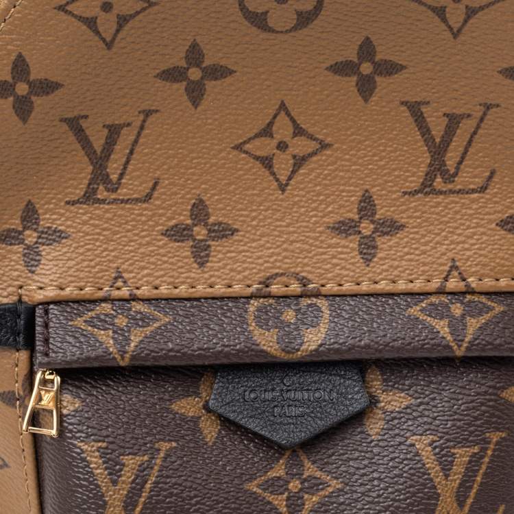 Pre Owned Louis Vuitton Monogram Reverse Canvas Mini Palm Spring Backpack