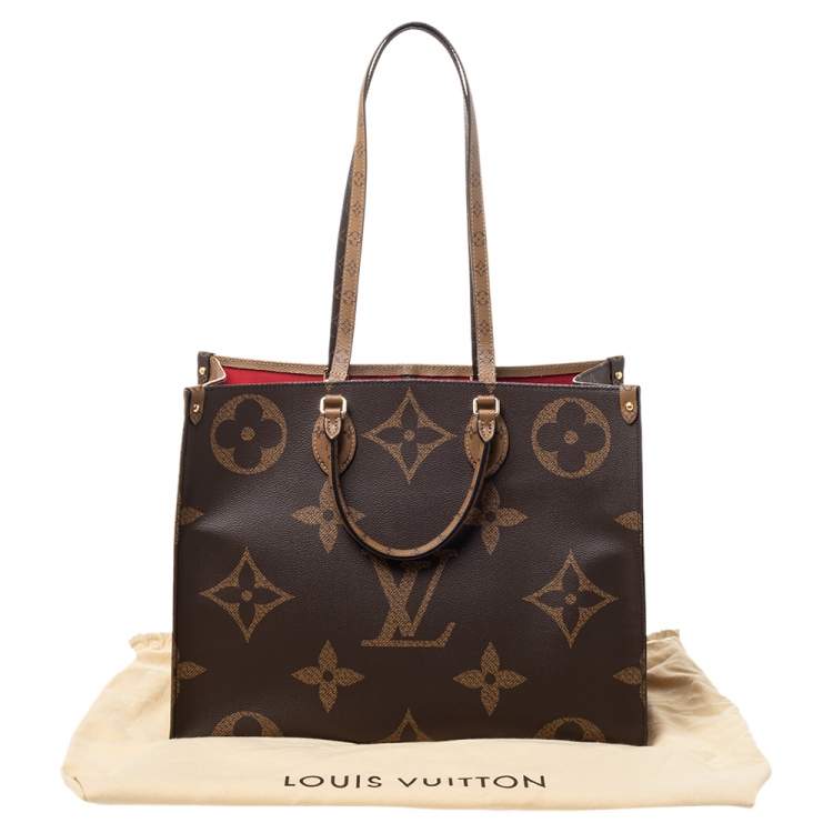 Pre Owned Louis Vuitton Reverse Monogram Canvas Giant Onthego GM Bag