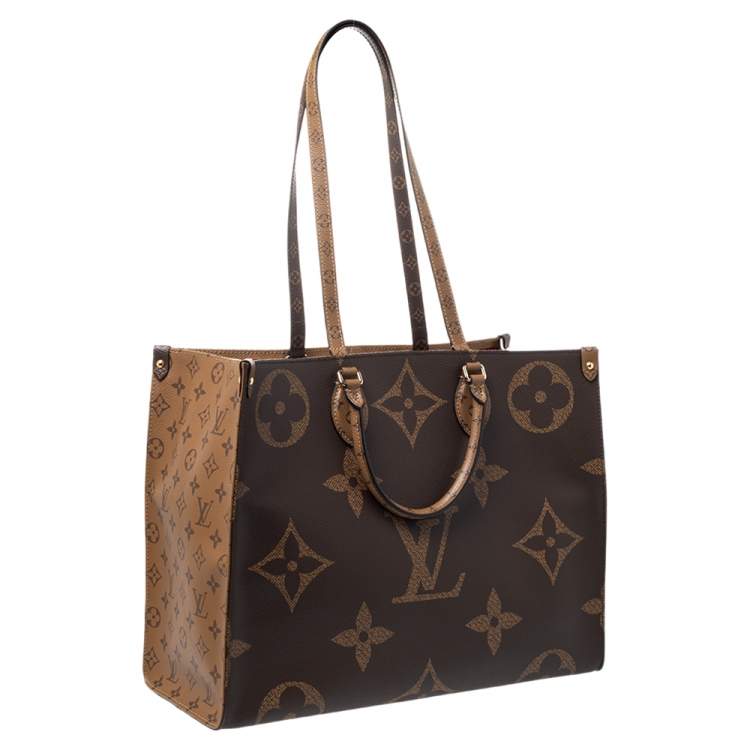 Pre Owned Louis Vuitton Reverse Monogram Canvas Giant Onthego GM Bag