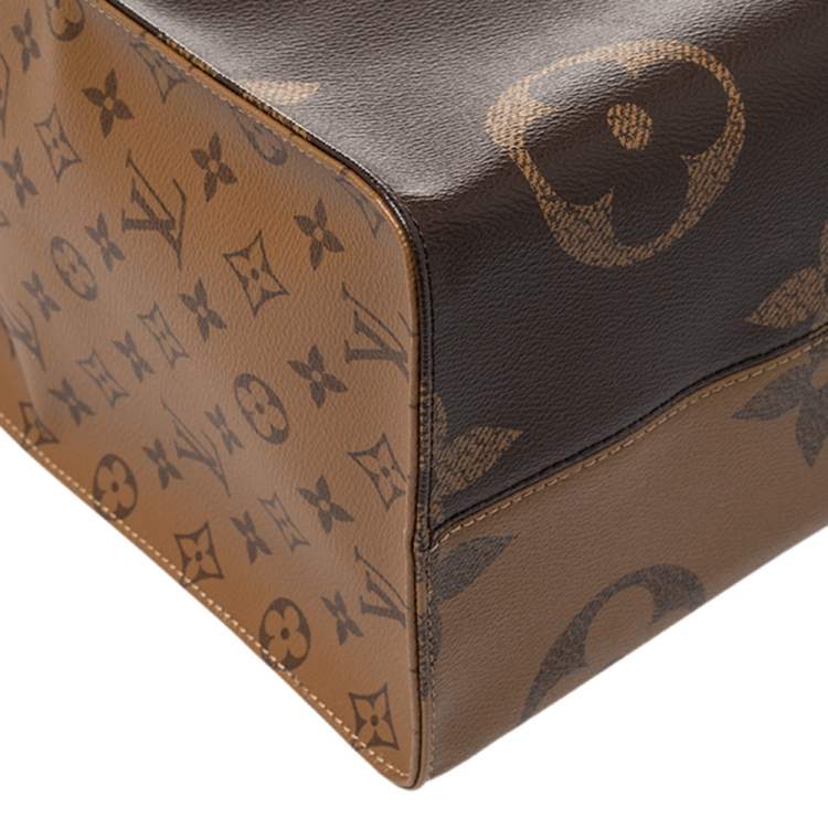 Pre Owned Louis Vuitton Reverse Monogram Canvas Giant Onthego GM Bag