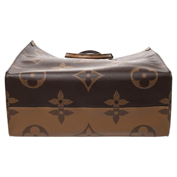 Pre Owned Louis Vuitton Reverse Monogram Canvas Giant Onthego GM Bag