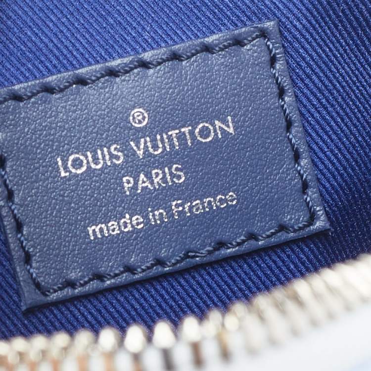 Pre Owned Louis Vuitton Blue/White Monogram Watercolor Canvas Keepall XS Bag