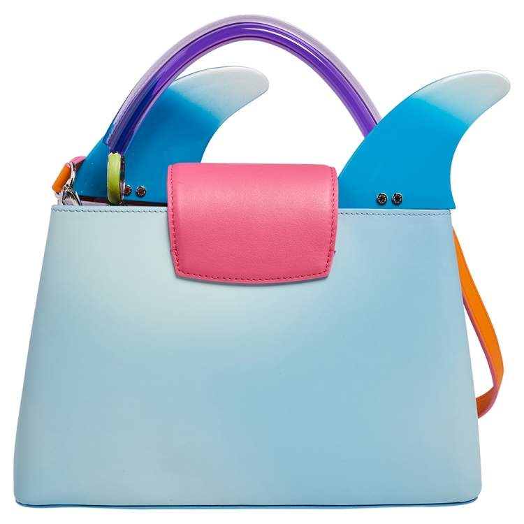 Pre Owned Louis Vuitton Wave Rose Leather Artycapucines PM Bag