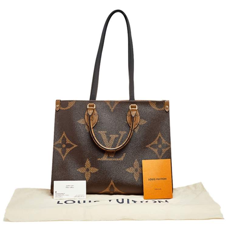 Pre Owned Louis Vuitton Reverse Monogram Canvas Giant Onthego MM Bag