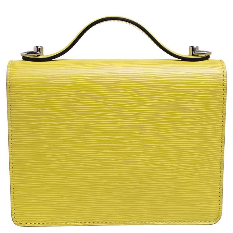 Pre Owned Louis Vuitton Citron Epi Leather Monceau BB Bag