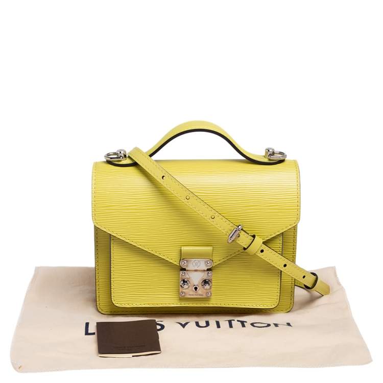 Pre Owned Louis Vuitton Citron Epi Leather Monceau BB Bag