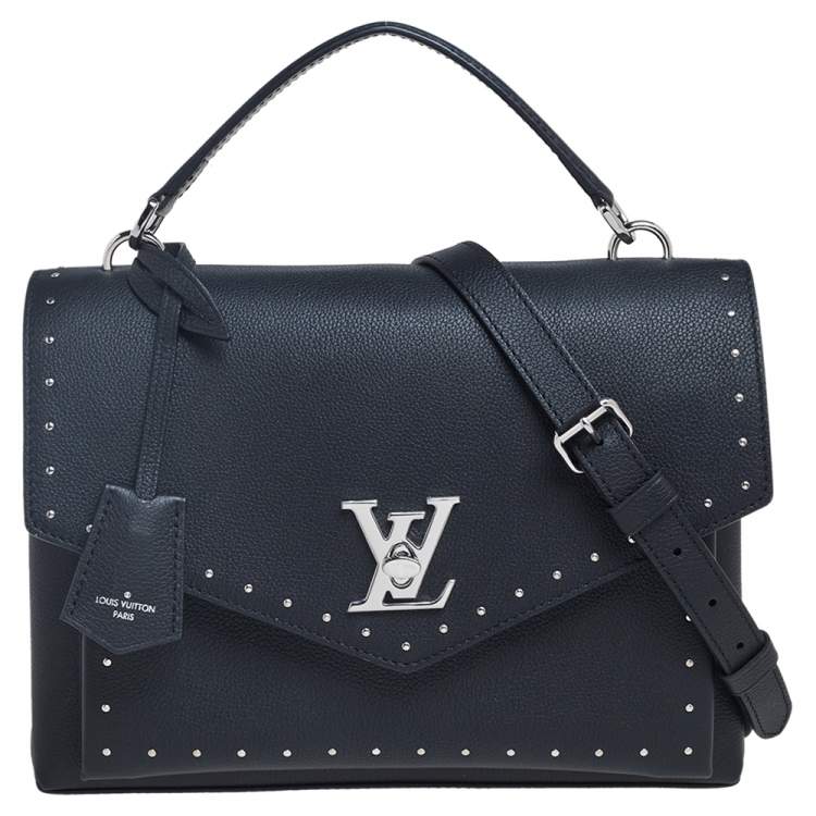 Louis Vuitton Black Leather Mylockme Studded Bag Louis Vuitton TLC