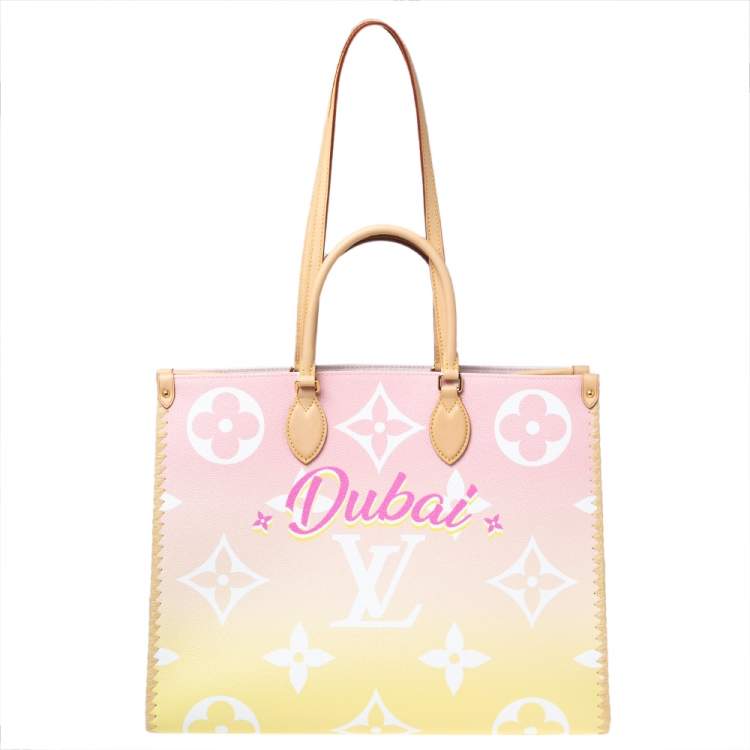 Louis Vuitton OnTheGo PM Pink in Coated Canvas with Gold-tone - US
