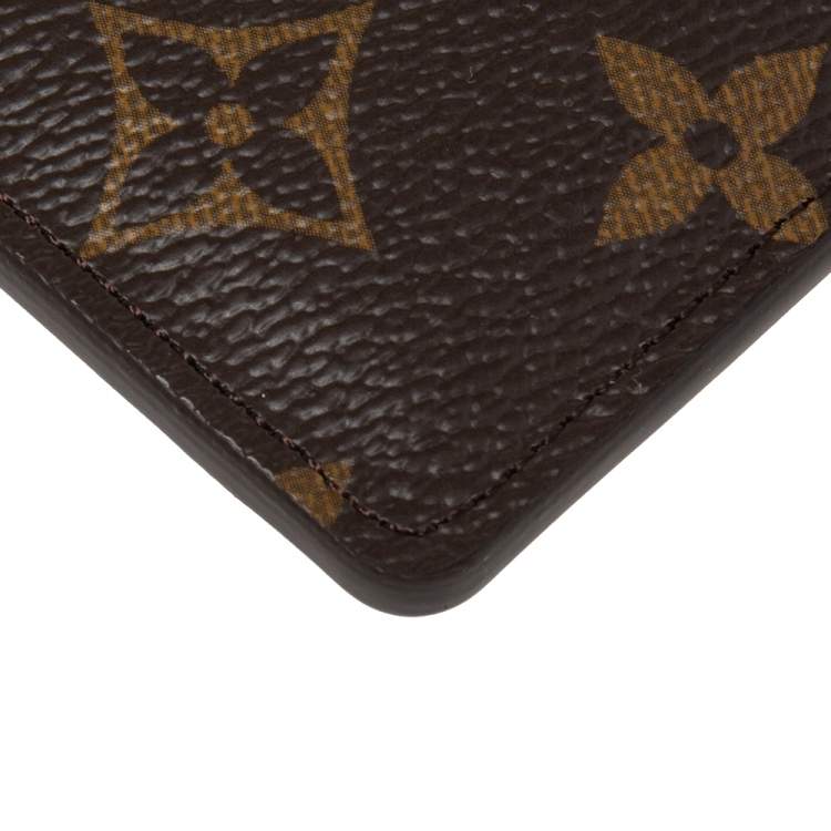 Pre Owned Louis Vuitton Fuchsia Monogram Canvas Card Holder