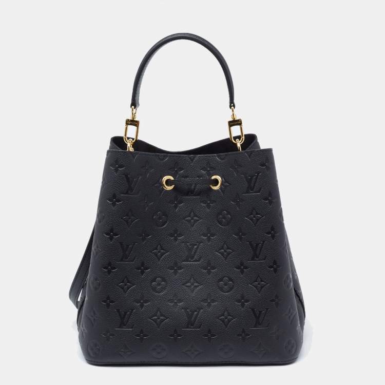 Pre Owned Louis Vuitton Black Monogram Empreinte NéoNoé MM Bag