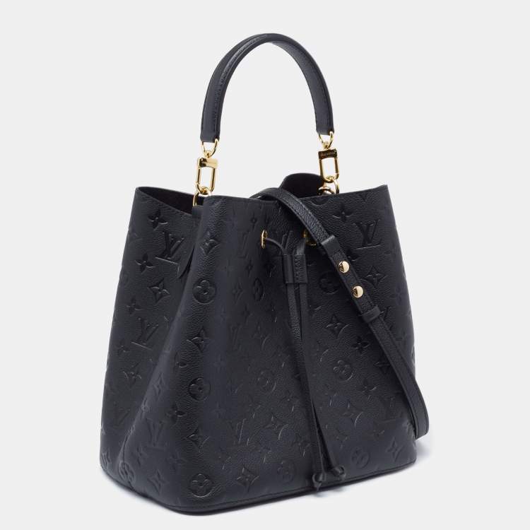 Pre Owned Louis Vuitton Black Monogram Empreinte NéoNoé MM Bag