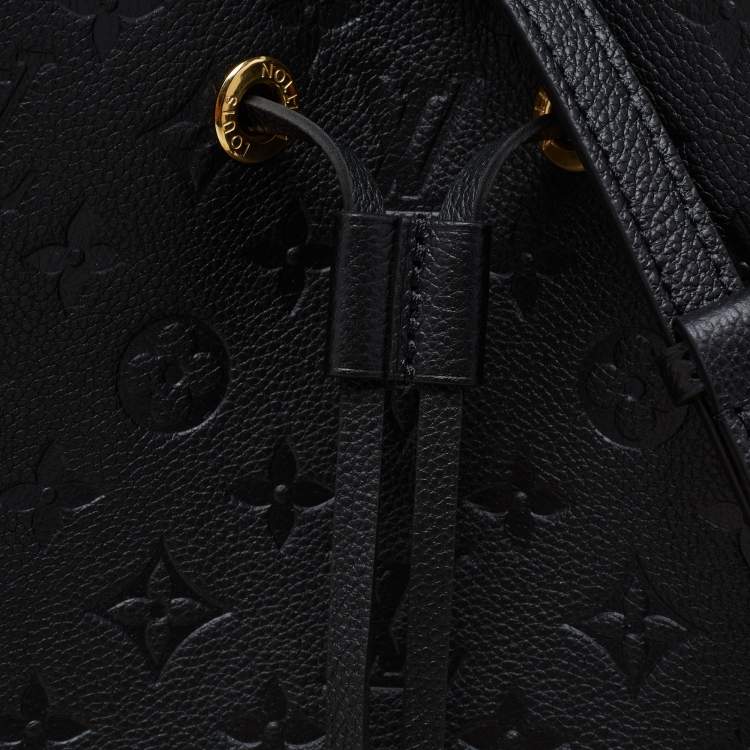 Pre Owned Louis Vuitton Black Monogram Empreinte NéoNoé MM Bag