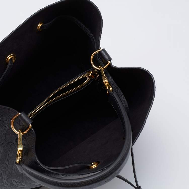 Pre Owned Louis Vuitton Black Monogram Empreinte NéoNoé MM Bag