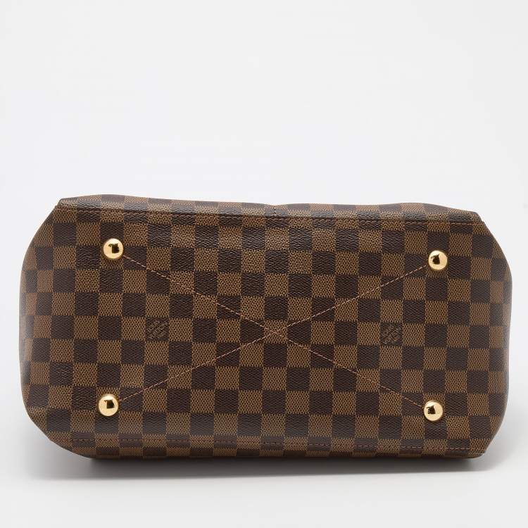 Pre Owned Louis Vuitton Black Damier Ebene Canvas and Leather Maida Hobo