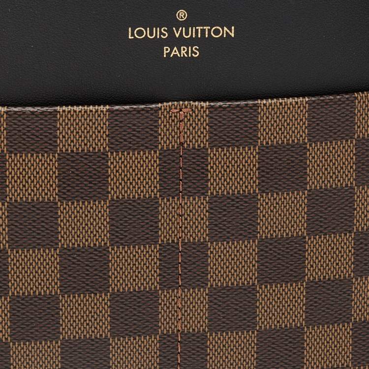 Pre Owned Louis Vuitton Black Damier Ebene Canvas and Leather Maida Hobo