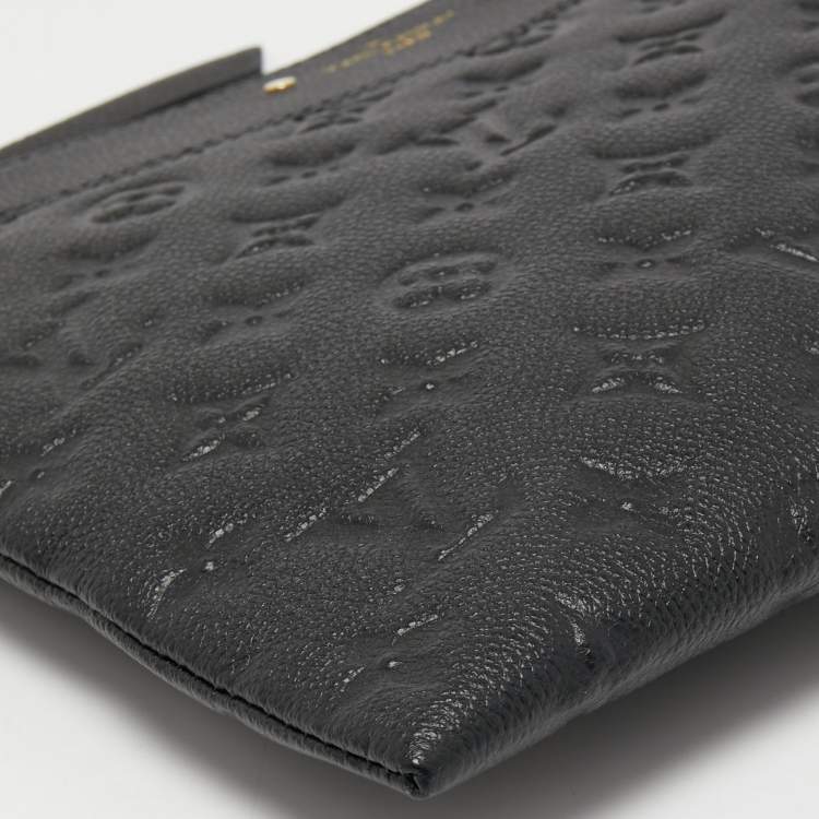 Pre Owned Louis Vuitton Black Monogram Empreinte Leather Daily Pouch