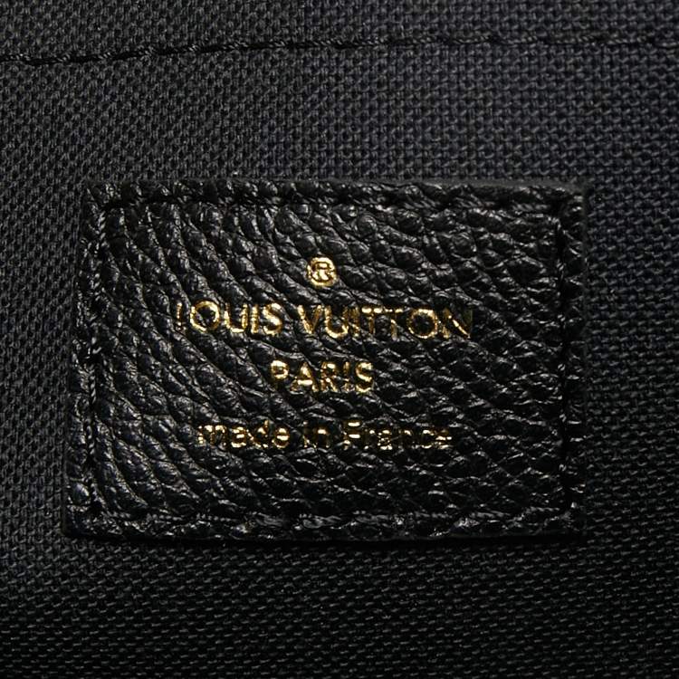 Pre Owned Louis Vuitton Black Monogram Empreinte Leather Daily Pouch