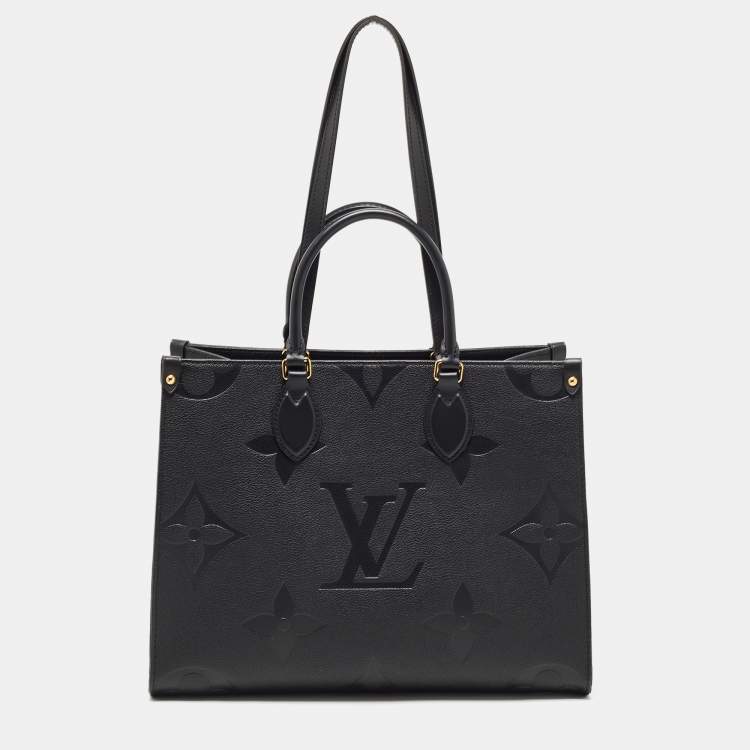 Louis Vuitton Black Giant Monogram Empreinte Leather Onthego MM Bag Louis  Vuitton | The Luxury Closet