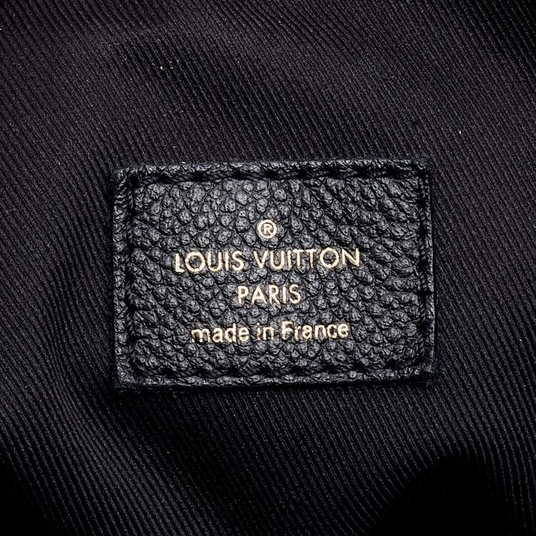 Pre Owned Louis Vuitton Black Monogram Empreinte Leather Ponthieu PM Bag