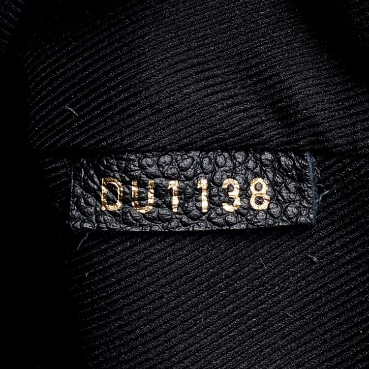 Pre Owned Louis Vuitton Black Monogram Empreinte Leather Ponthieu PM Bag