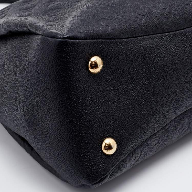 Pre Owned Louis Vuitton Black Monogram Empreinte Leather Ponthieu PM Bag