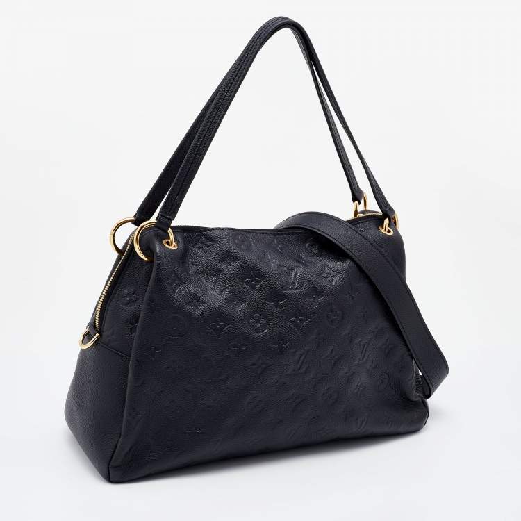 Pre Owned Louis Vuitton Black Monogram Empreinte Leather Ponthieu PM Bag